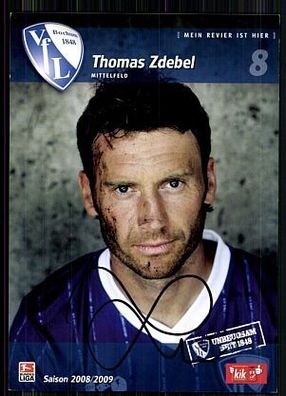 Thomas Zdebel VFL Bochum 2008-09 Autogrammkarte Original Signiert + A 86295