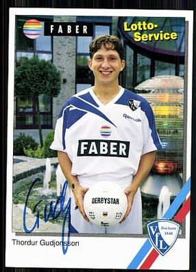 Thordur Gudjonsson VFL Bochum 1994-95 Autogrammkarte Original Signiert + A 86306