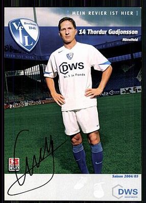 Thordur Gudjonsson VFL Bochum 2004-05 Autogrammkarte Original Signiert + A 86285