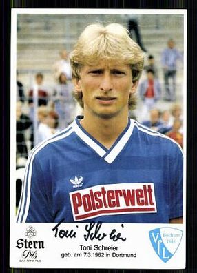 Toni Schreier VFL Bochum 1985-86 Original Signiert + A 86000