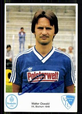 Walter Oswald VFL Bochum 1984-85 Autogrammkarte Original Signiert + A 86002