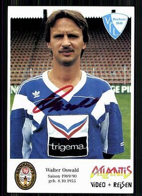 Walter Oswald VFL Bochum 1989-90 Autogrammkarte Original Signiert + A 86251