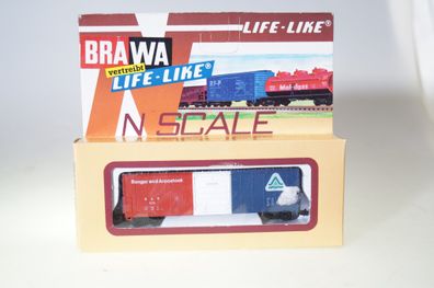 Spur N Brawa/ Life-Like 1054 US-Güterwagen Bangor and Aroostook, neuw./ ovp
