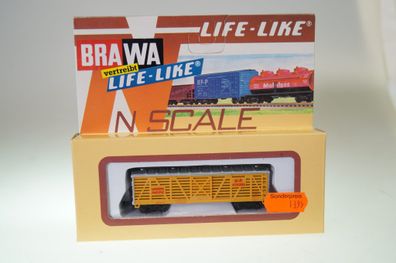 Spur N Brawa/ Life-Like 1058 US-Güterwagen Union Pacific, neuw./ ovp