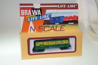 Spur N Brawa/ Life-Like 1059 US-Güterwagen NorthWestern, neuw./ ovp