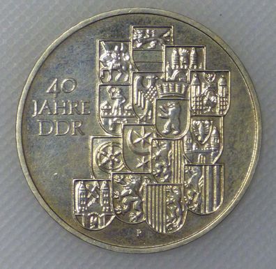 DDR 10 Mark 1989 40 Jahre DDR