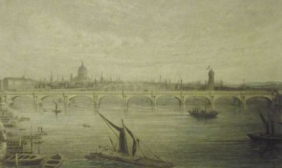 Kolorierter Stich London um 1850 /4377
