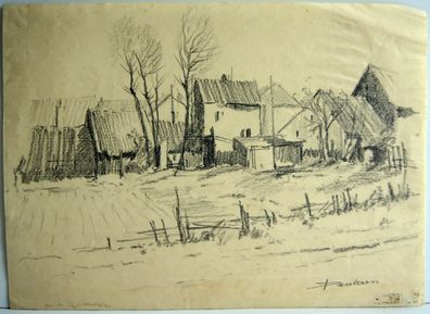 Zeichnung Peselaen um 1930 /2201