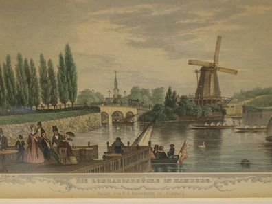 Kupferstich Hamburg 1852 /4042