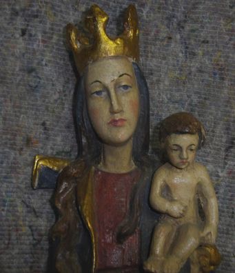 Madonna mit Kind (Alter unbekannt), Holz /4434