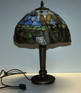 Tischlampe um 1970 Tiffany-Stil /5531