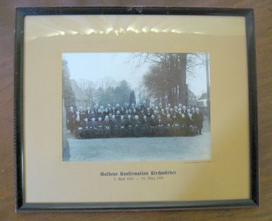 Originalfotos (2) von 1939-41 Hamburg-Kirchwerder goldene Konfirmation /2511