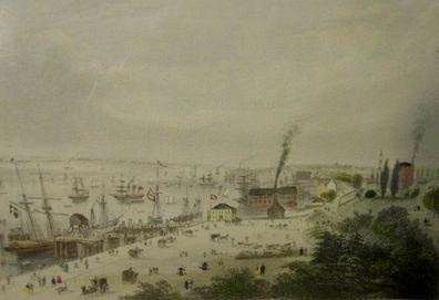 Stich Hamburg um 1850 /4453