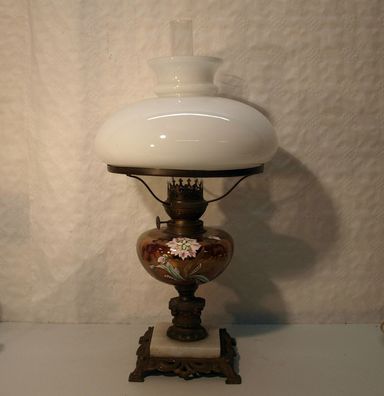 Petroleum-Tischlampe um 1900 /4252