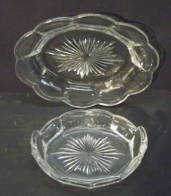 Glasschale mit Untertellerum 1930 /5089