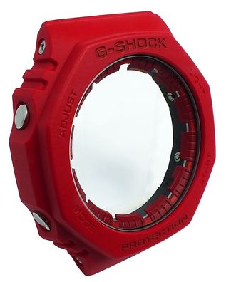 Casio G-Shock Gehäuse > CASE/ CENTER ASSY rot Resin GA-2100-4A