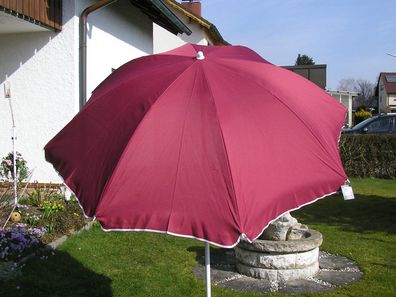 Sonnenschirm 2 m Schirm Terrassenschirm Sonnenschutz UV 35 Burgund - Rot 200 cm