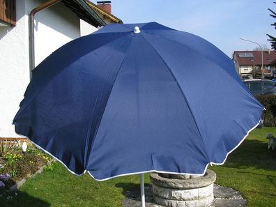 Sonnenschirm 2 m Schirm Terrassenschirm Sonnenschutz UV 35 Blau 200 cm