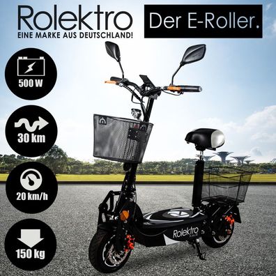 Elektroscooter Rolektro E-Joy 20 mit wählbarem Akku
