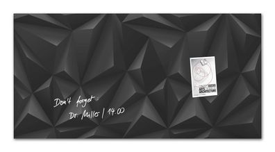 B-Ware Sigel Glas Magnetboard artverum Black-Diamond GL261 Magnet Tafel Board