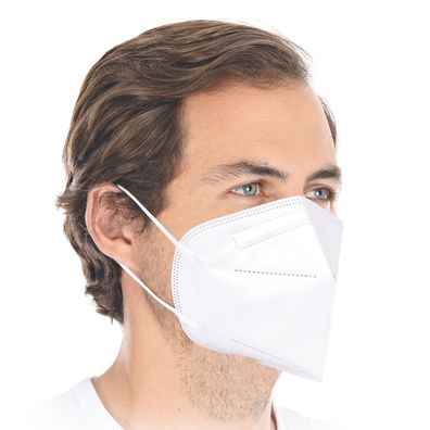 Atemschutzmaske FFP2 NR, ohne Ventil, Ohrschlaufen | PP, 10 x 10 Stück