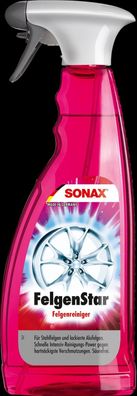 SONAX FelgenStar Felgenreiniger 750 ml Felgen Reiniger für Stahl & Alu Felgen