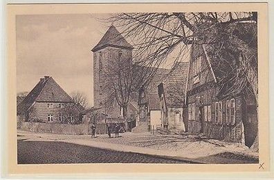 65463 Ak Preetz in Holstein alte Giebelhäuseran Stadtkirche um 1910