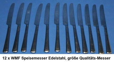 12 x WMF Speisemesser Edelstahl, größe Qualitäts-Messer. Neuwertig. II. Wahl (Ausstel