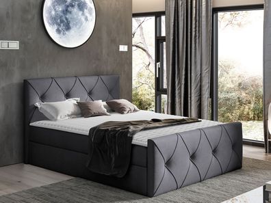 Boxspringbett Crystal Lux Modern Größenauswahl Design Doppelbett Schlafzimmer
