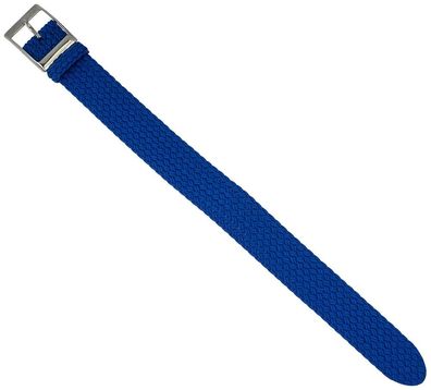 EULIT Uhrenarmband | Durchzugsband Perlon / geflochten / blau / 31461