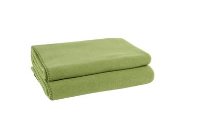 Zoeppritz Soft-Fleece Decke green 490 160x200 cm Modell 650