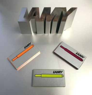 Lamy Tintenpatronen T 10 limitierte Editionen neongelb gelb bronze vibrant pink