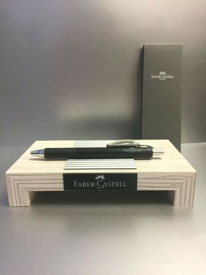 Faber Castell Kugelschreiber Essentio Black schwarz Leder ballpoint pen