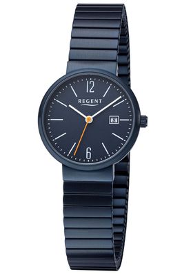 Regent Damen-Armbanduhr mit Zugband Blau F-1357