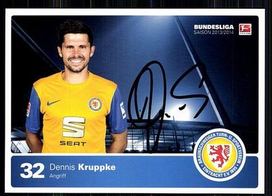 Dennis Kruppke Eintracht Braunschweig 2013-14 Original Signiert + A 86479