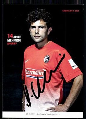 Admir Mehmedi SC Freiburg 2013-14 Autogrammkarte Original Signiert + A 86462