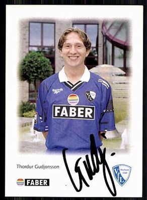 Thordur Gudjonsson VFL Bochum 1996-97 Autogrammkarte Original Signiert + A 86328