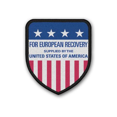 Patch Marshallplan European Recovery Program ERP US Wappen Aufnäher#37182