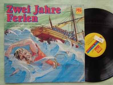 LP PEG Zwei Jahre Ferien Jules Verne Konrad Halver W Kieling Hörspiel Vinyl