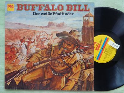 LP PEG Buffalo Bill Der weisse Pfadfinder Hans Paulisch Peter Folken Hörspiel Vinyl