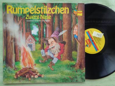 LP Peggy Rumpelstilzchen Zwerg Nase Grimm Hauff Peter Folken Hörspiel Vinyl