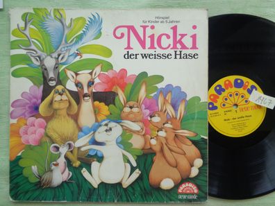 LP Paradiso Nicki der weisse Hase Sauberzweig Peter Folken Hörspiel Vinyl