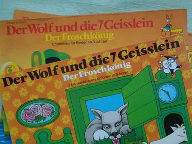 LP Paradiso Peggy Der Wolf und die 7 Geißlein Der Froschkönig Brüder Grimm Hörspiel
