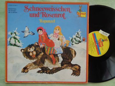 LP Peggy Schneeweisschen und Rosenrot Rapunzel Brüder Grimm Märchen Hörspiel