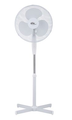 Elta Stand-Ventilator (weiß) Ventilator Lüfter Fan Windmaschine Bodenventilator