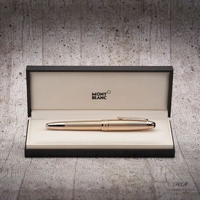 Montblanc Meisterstück Solitaire Geometry Champagne Fountain Pen ID 118101 OVP