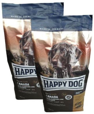 2 x 11kg Happy Dog CANADA Supreme Sensible Hundefutter