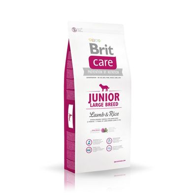 3kg Brit Care Junior Large Breed Lamb & Rice Super-Premium Hundefutter
