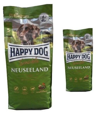 12,5kg + 4kg = 16,5kg Happy Dog Neuseeland Hundefutter
