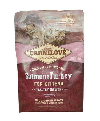 6kg Carnilove CAT KITTEN Lachs & Truthahn Katzenfutter Getreidefrei